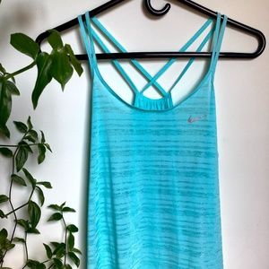 Nike Dri-Fit Blue Tank Top (Size Medium)
